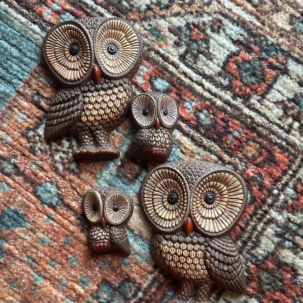 Seventies big eye Owl Hangings